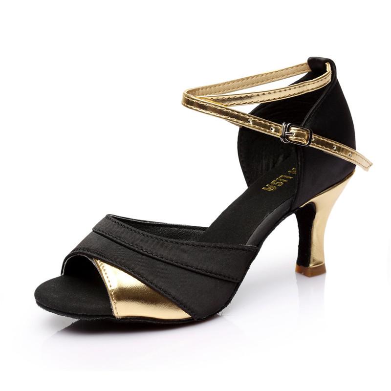 Женская танцевальная обувь Обувь для бальных танцев Латинская женская обувь с открытым носком Каблуки Женская танцевальная обувь Каблуки 5/7 см Sapato Feminino
