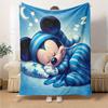 1pc Mickey Mouse Sleepwear Print Soft Home Blanket - Cute Cartoon Decorative Throw for Roomz007