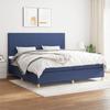 VidaXL Divan Bed with Mattress Blue 200x200 Cm Fabric - Model 3142207