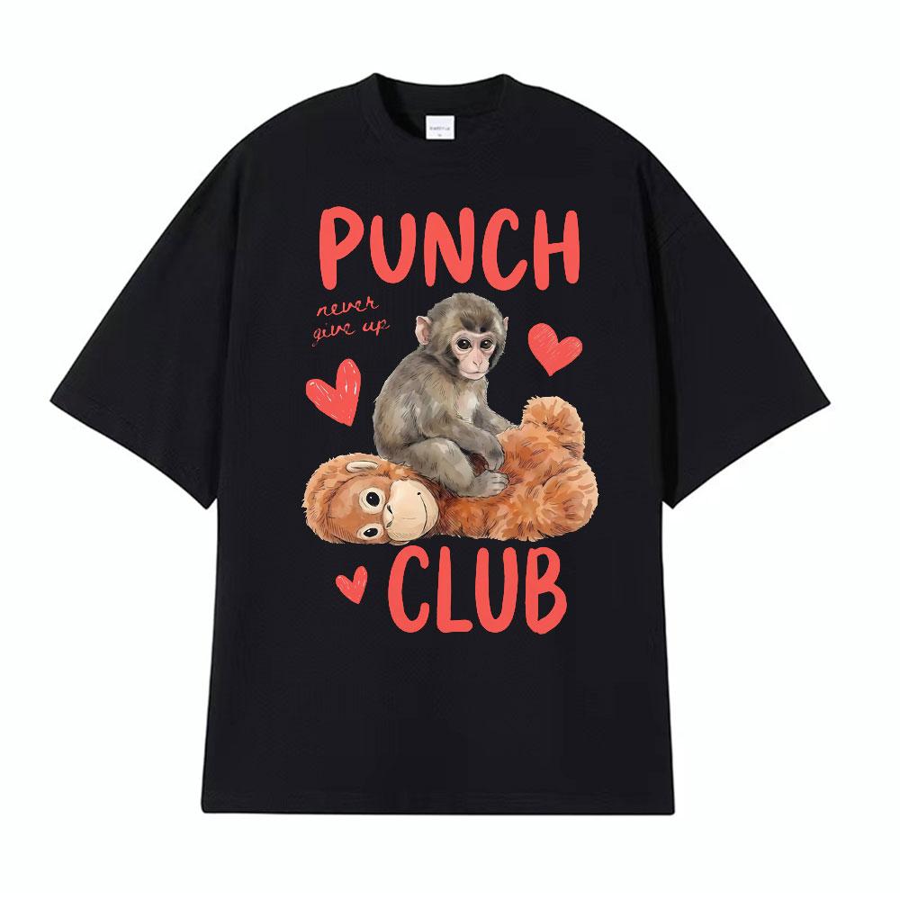 Punch Club Viral Baby Monkey T Shirt Men Women Clothing Summer Vintage Classic ONeck Tshirts Streetwear Short Sleeve Tee Shirt