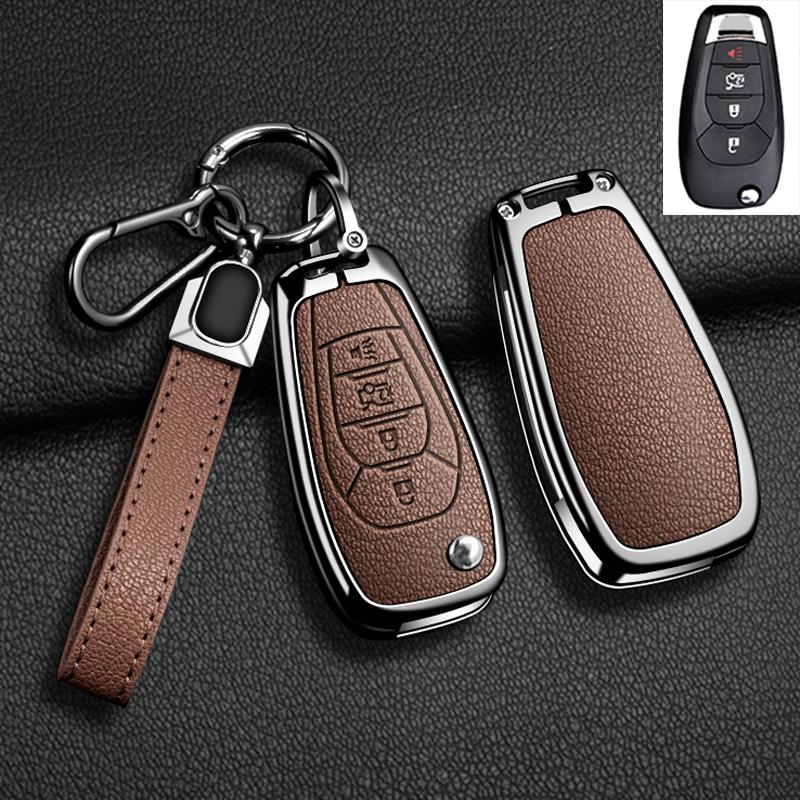 Suitable Zinc Alloy Car Key Case Cover Shell For Chevrolet Aveo Cruze 2014 2015 2016 2017 2018 2019 2020 Keychain Accessories