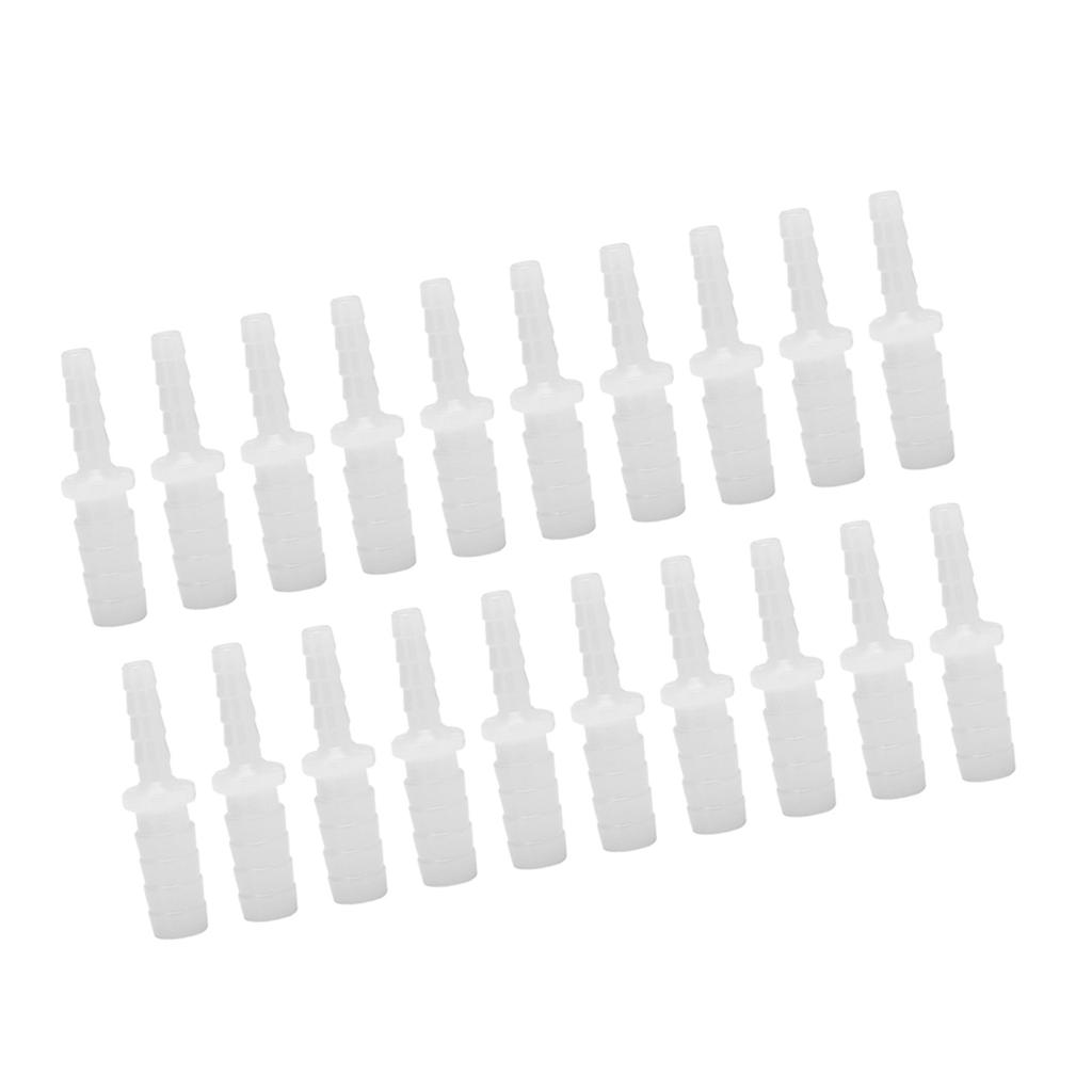 20PCS 2 Way Straight Aquarium Water Pipe Adapter Fish Tank Fittings Joint Connector