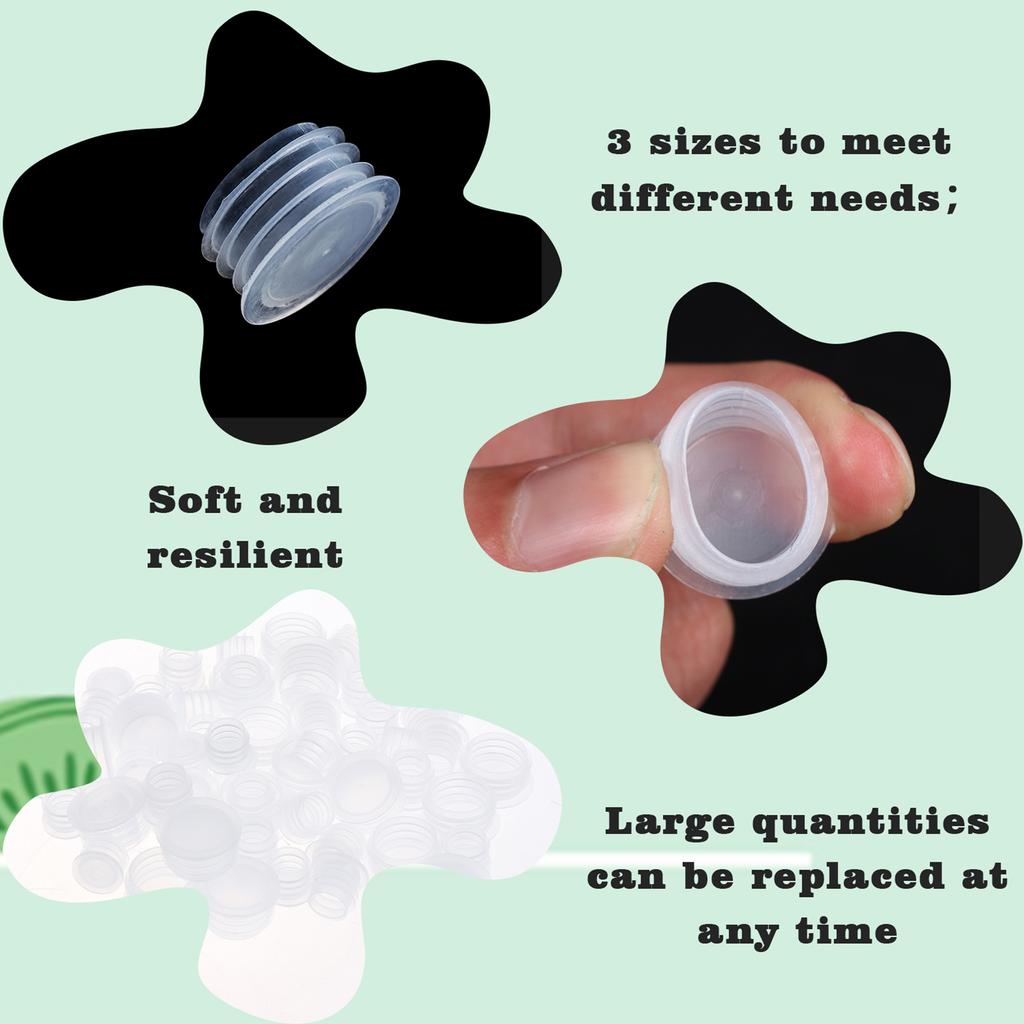 60 шт. пробки для шейкеров для соли и перца 3/4 дюйма, 1/2 дюйма, 5/8 дюйма, пластиковые