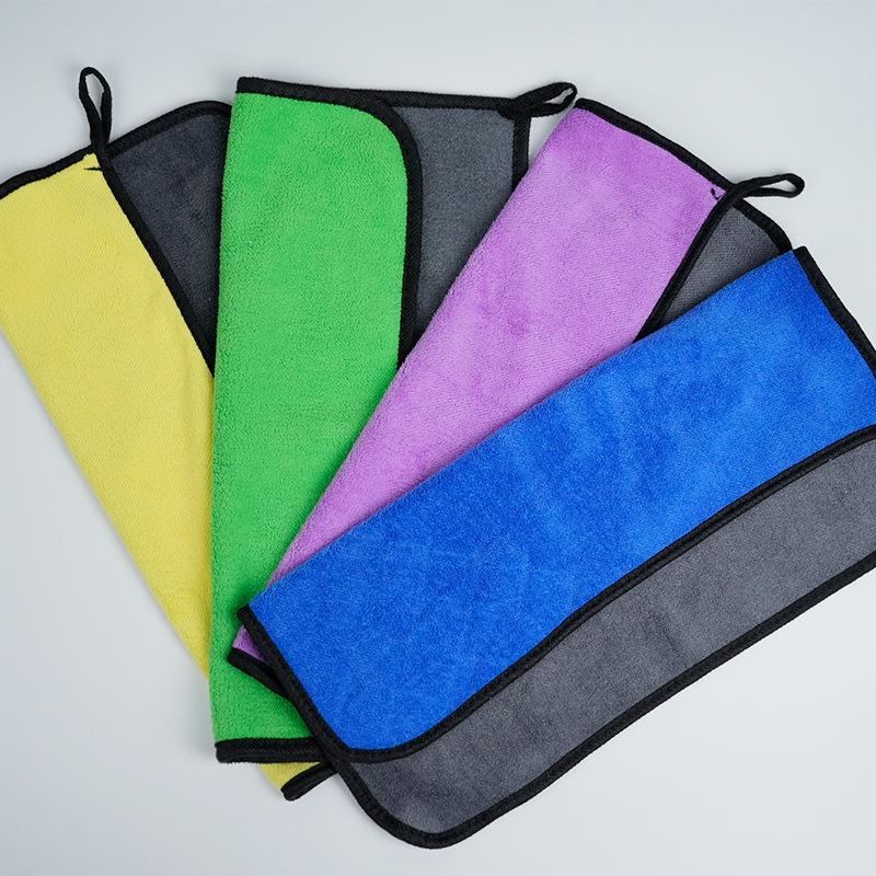 Extra Large Double-Sided Quick-Dry Coral Fleece Car Wash Towel