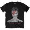 Дэвид Боуи Aladdin Sane Официальная Мерчендайз Футболка 100% Хлопок Мужские Футболки Топ Новый-