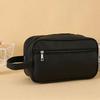 PU Man's Cosmetic Bag Zipper Pouch for Make Up Kit Portable Toiletry Storage Bag  Women