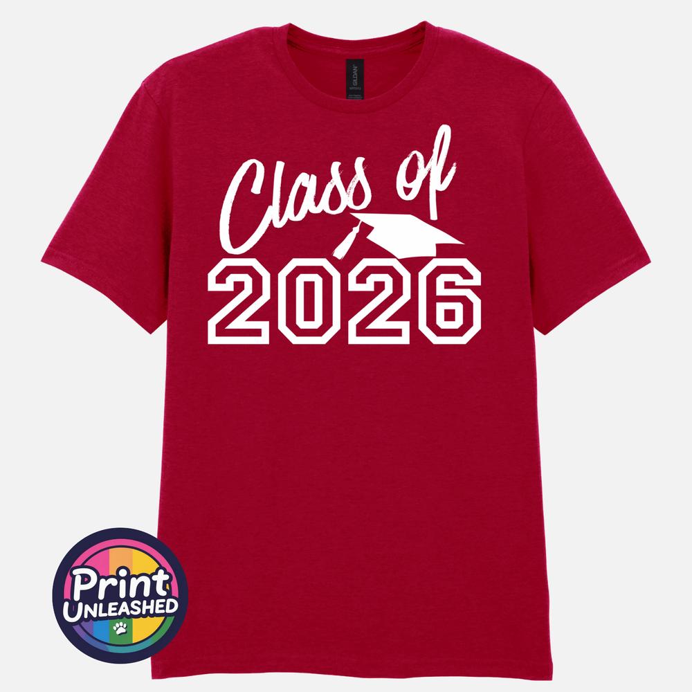Class of 2026 TShirt Graduation Gift Leavers Tee Graduate School College Top