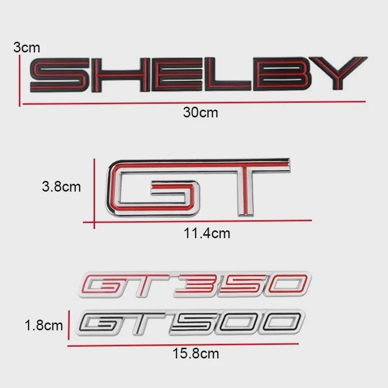 Metal Car Side Emblem Sticker Tail Trunk Badge Decal for GT GT350 GT500 S-helby Fiesta Focus Mondeo Kuga Ranger M-ustang