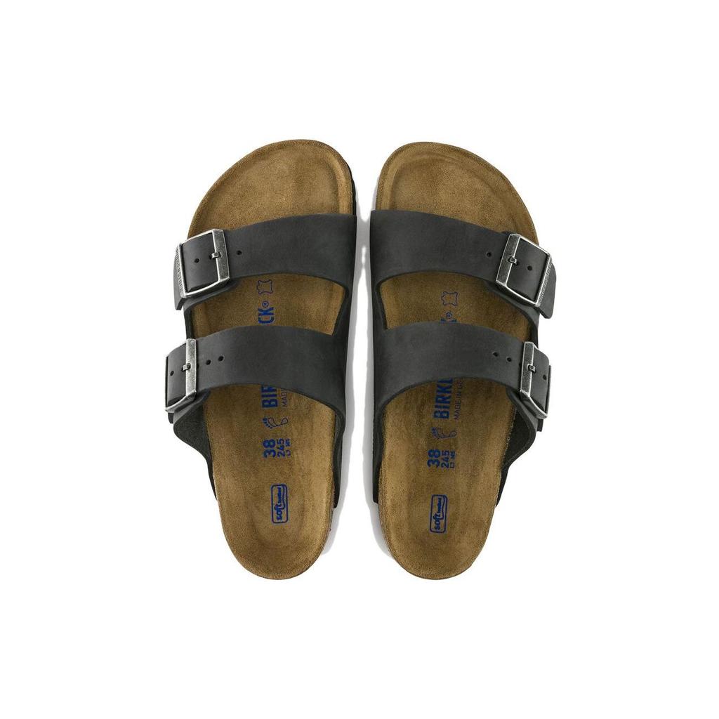 Birkenstock Аризона Мягкая Стелька Удобные Платформа Шлепанцы Унисекс Сандалии Черный 0752483