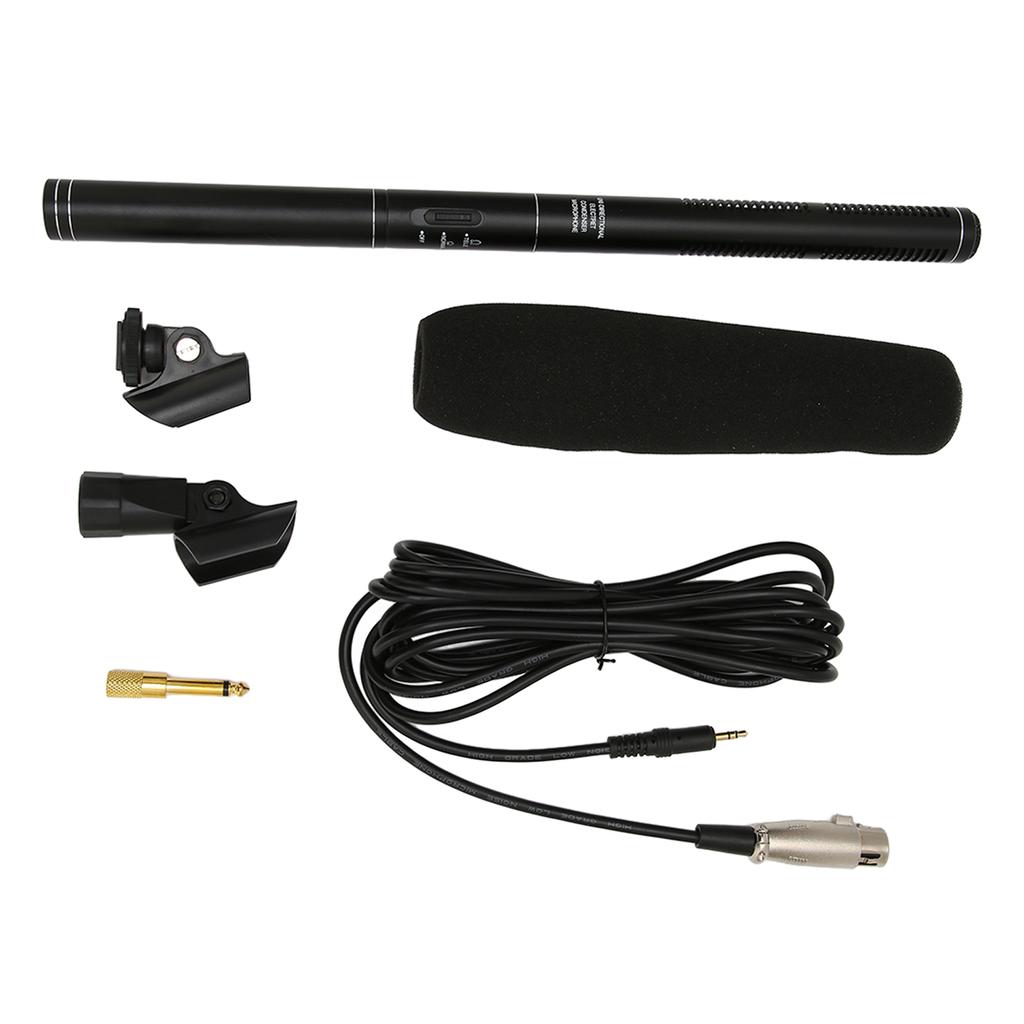Wired Interview Microphone Aluminium Alloy Professional Noise Reduction Handheld Report Microphone