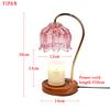 Vintage Glass Candle Table Lamps Luxury Home Decor for Bedroom Living Room Led Table Night Light