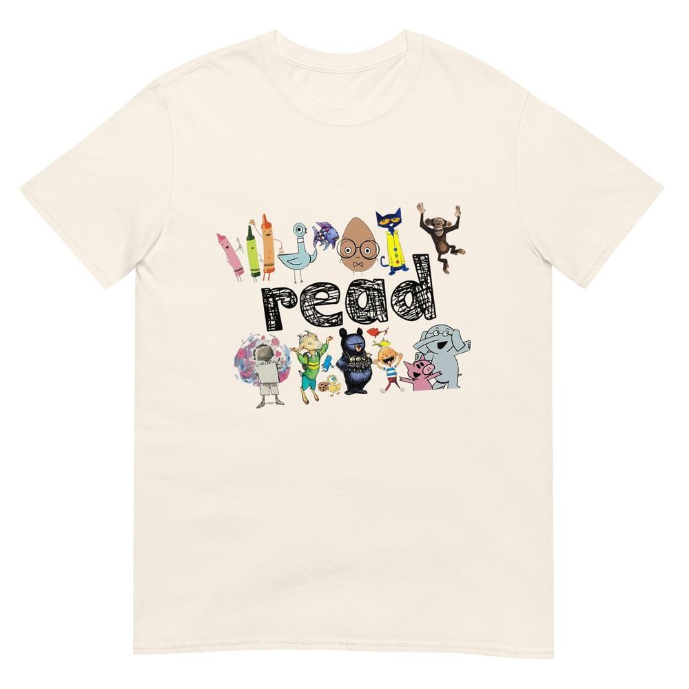 Animals Read Reading Book Library First Day Of School Kids TShirt