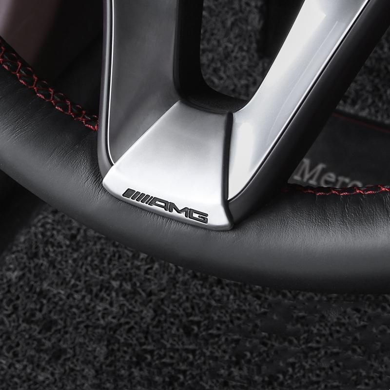 2025 Горячий Логотип Автомобиля Декоративная Накладка на Руль Металлические Наклейки Для Mercedes Benz AMG W204 W205 W203 W211 W212 W213 W201 W210 W