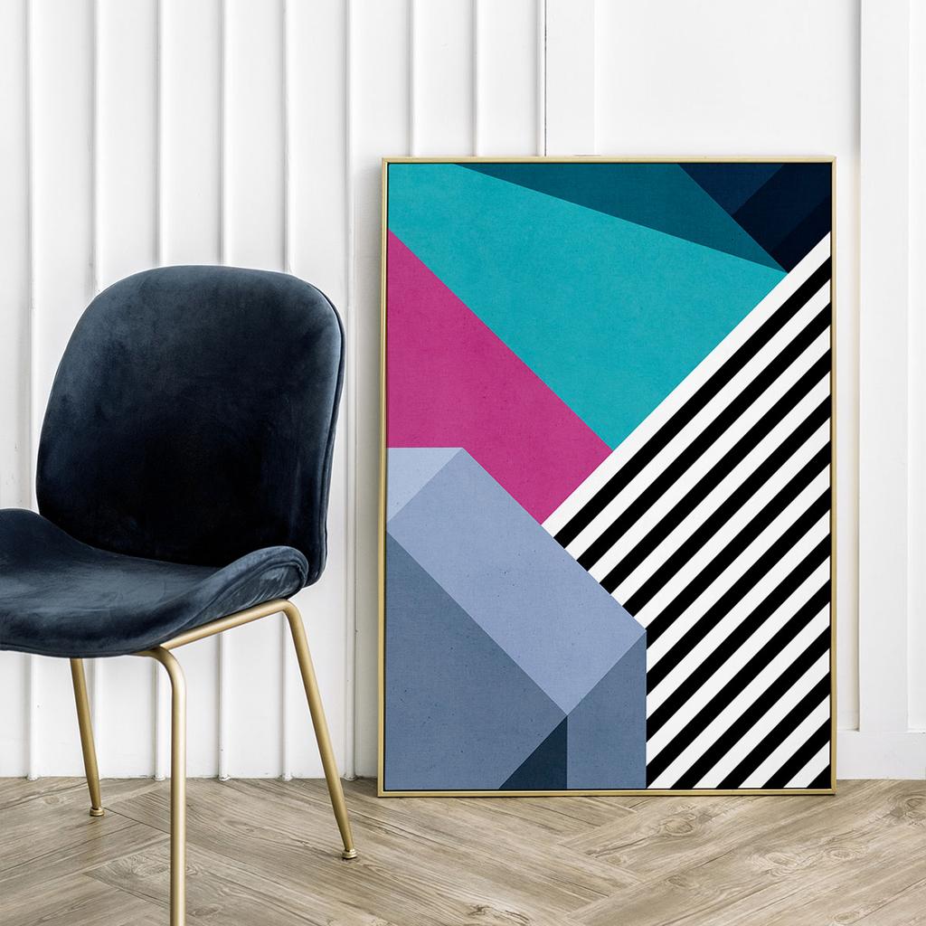 Plakat geometryczny ściana graffiti