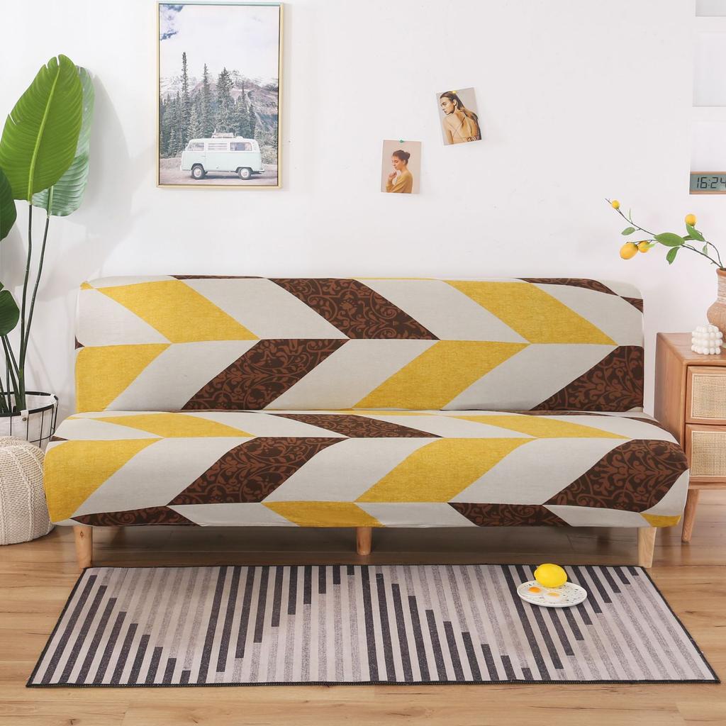 Handrails-free Elastic Sofa Cover All-inclusive Folding Sofa Bed Cover Full Cover Elastic Sofa Cover