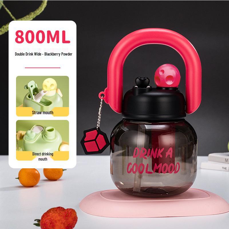 Summer Celebrity Large Capacity Insulated Tumbler - Cartoon Ice Buster Straw Cup for Kids