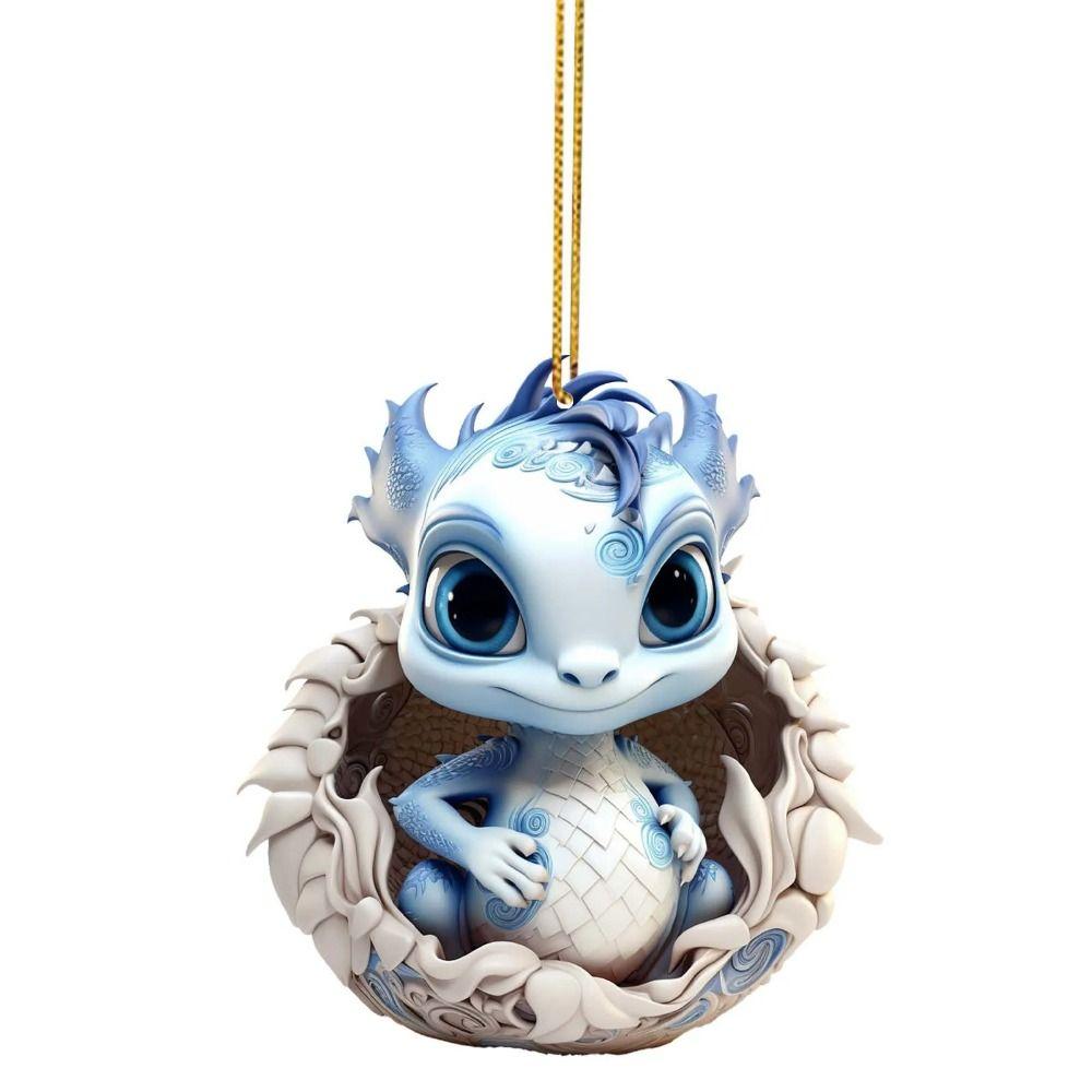 Акриловый кулон в виде дракона, сделай сам, поделки, украшения для рождественской елки, креативные рождественские подвесные украшения