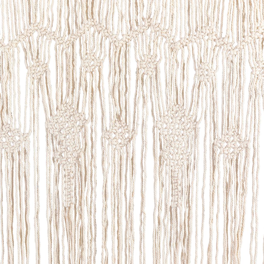 2* Бохо Макраме Занавеска на Окно Разделитель Комнаты Занавеска для Дверного Проема 78,7 x 39 Дюймов Большая Длинная Макраме Настенное Панно для Домашнего Декора