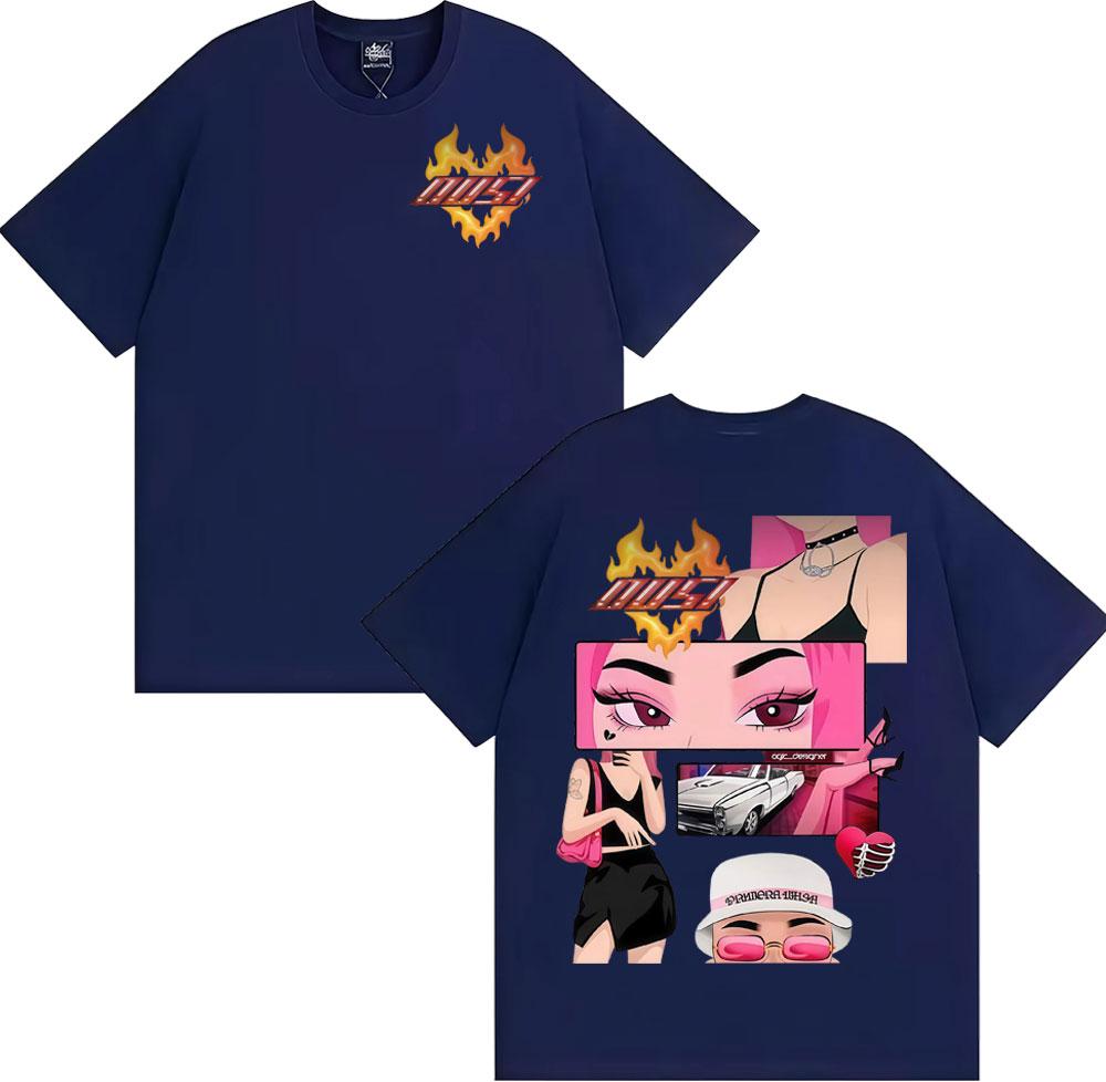 Omar Courtz Primera Musa Album Tour Cover T-shirt for Men and Women, 2025 Summer Pure Cotton 100% Printed Loose T-shirt