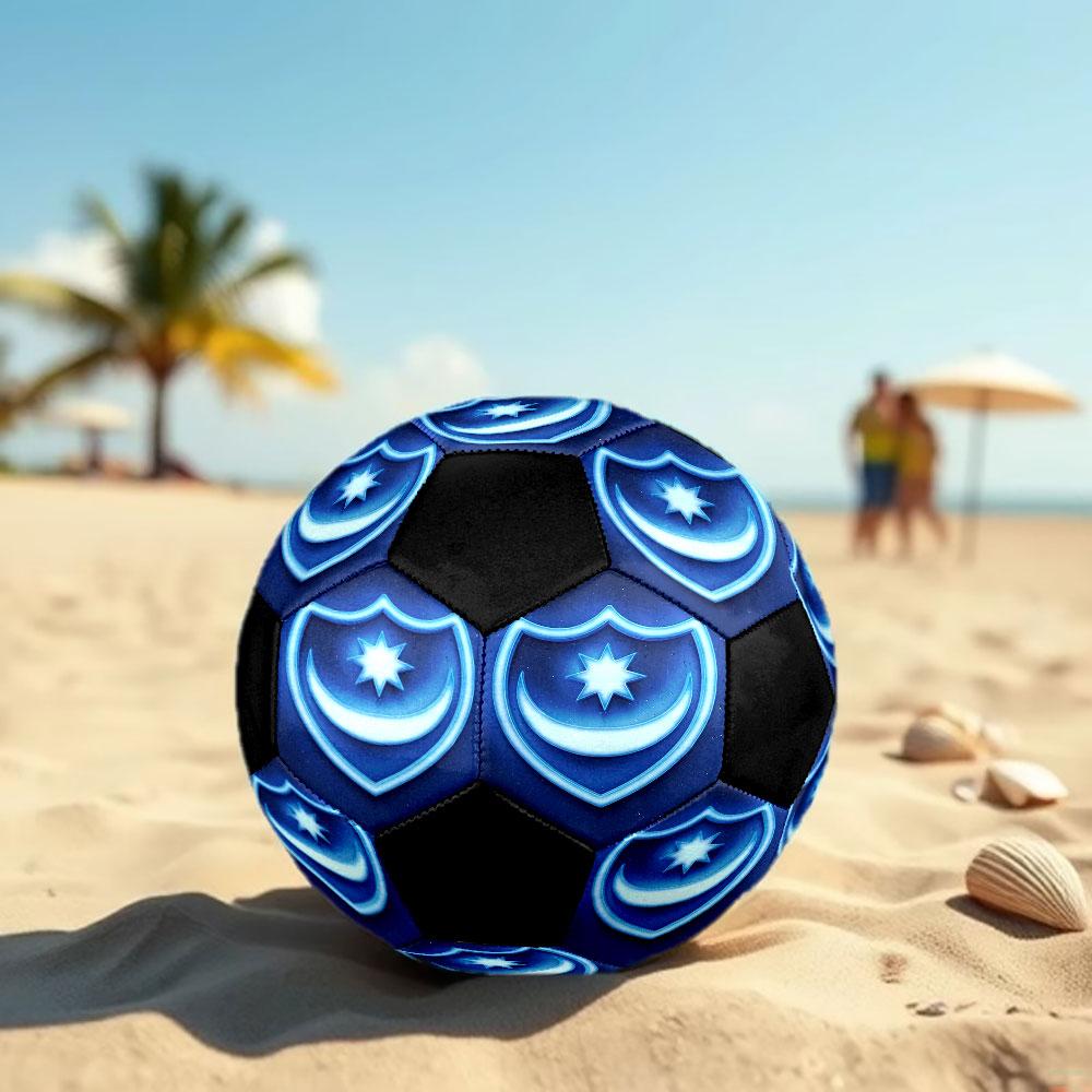 1pc Portsmouth Football Club Soccer Ball Size 5 Indoor Soccer Ball Fashion Colorful Backyard Game - Great For Sports Fans Gift HE44