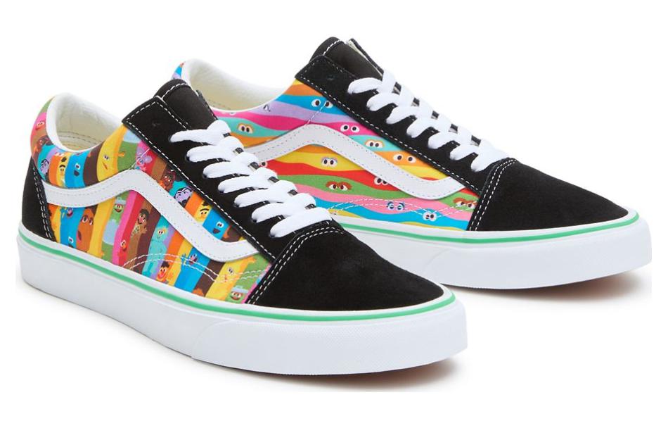 Old Skool Улица Сезам x Vans 'Радужные полоски' VN000D3HBMB