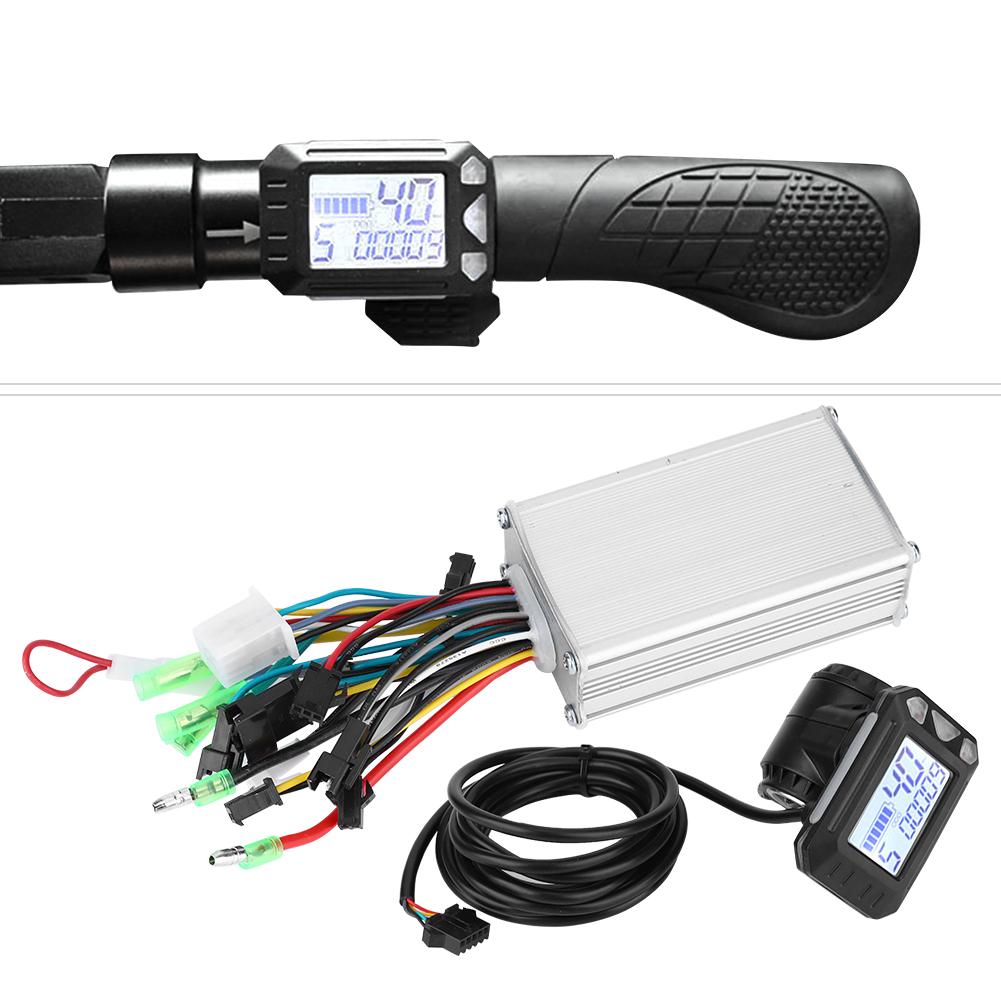 Водонепроницаемый ЖК-дисплей с панелью управления для электрического велосипеда, скутера, бесщеточного контроллера(350 Вт 36 В )