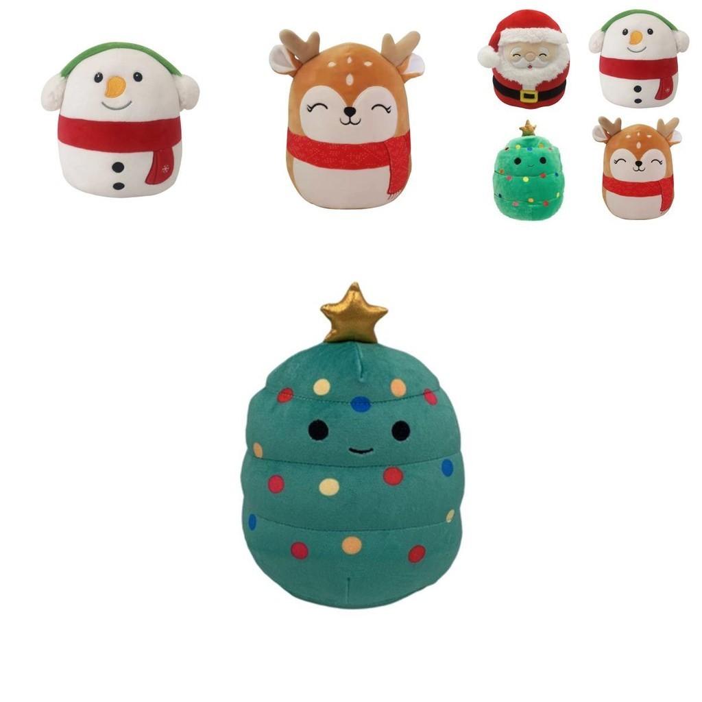 Плюшевая игрушка Squishmallow Санта Клаус Мягкая и приятная на ощупь Рождественская мягкая игрушка-кукла для детей Подарок на день рождения