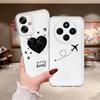 Чехол для Xiaomi Poco X3 Pro X3 NFC Мягкая накладка на телефон Любовь Самолет Искусство