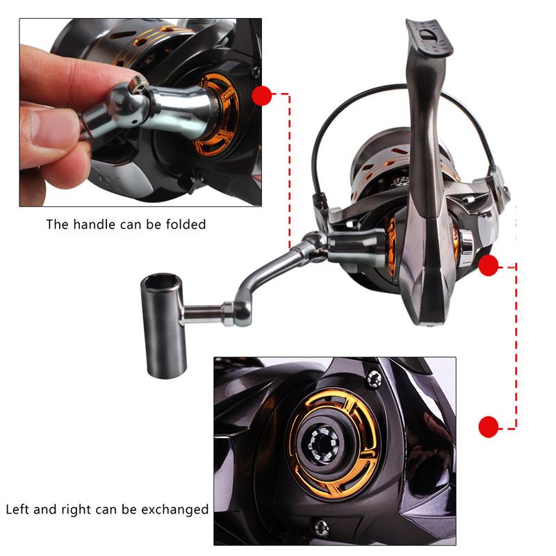 Спиннинговые рыболовные катушки — левая правая, передаточное число 5,2:1/5,1:1, 13BB, катушка для пресноводной и морской рыбалки