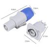 10 Pc/bag Durable Powercon Connector Male Plug Blue/White 3 Pin Speaker Plug  Beam Lamp