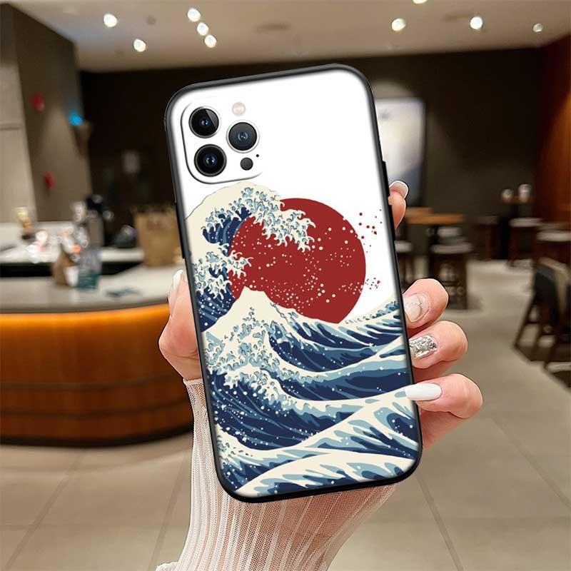 UP32 Great Wave off Kanagawa New High-End Shell Phone Case for iPhone SE X XS XR 16E 17 11 Pro Max 8 7 6 6s Plus Air