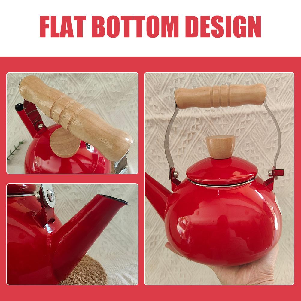 Эмалированный чайник Чайники для плиты Водяной чайник Кофеварка в капсулах Эмалированный чайник Кемпинг Винтаж Холодная Бутылка