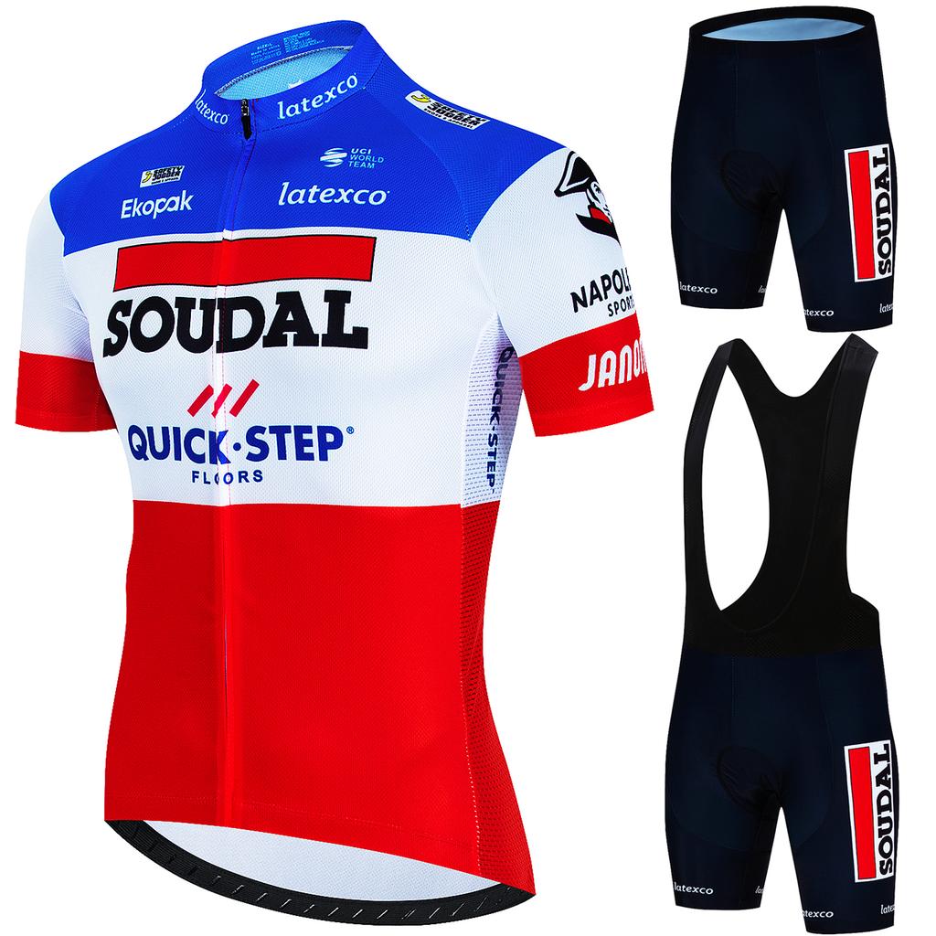 Men's Cycling Outfit Set  Quick Step Clothing 2026 Bicycles Clothes Summer Bike Jersey Cycle Jacket Man Spring Shorts Bib