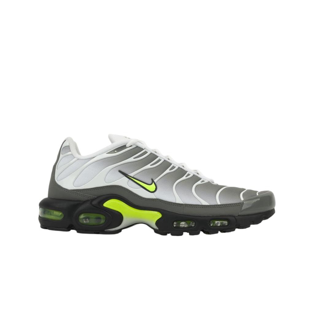 Nike Кроссовки Air Max Plus Белый Жемчужно-серый Неоновый Мужские Желтый Черный Неоново-желтый IQ0288-100