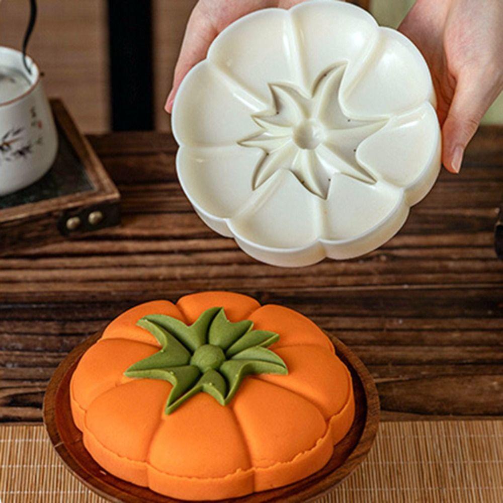 Pumpkin/Persimmons Pattern Moon Cake Maker Adjustable Thickness Pastry Mold Home