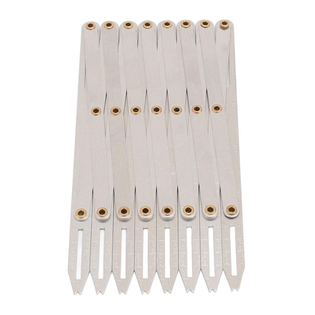 Expanding Sewing Gauge Aluminum 8 Heads Button Guide Equal Space Divider Sewing Tool for Buttons Ple