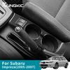 Для Subaru Impreza 2005 2006 2007 Автомобильная рамка подстаканника Наклейка из настоящего мягкого углеволокна Аксессуары для интерьера
