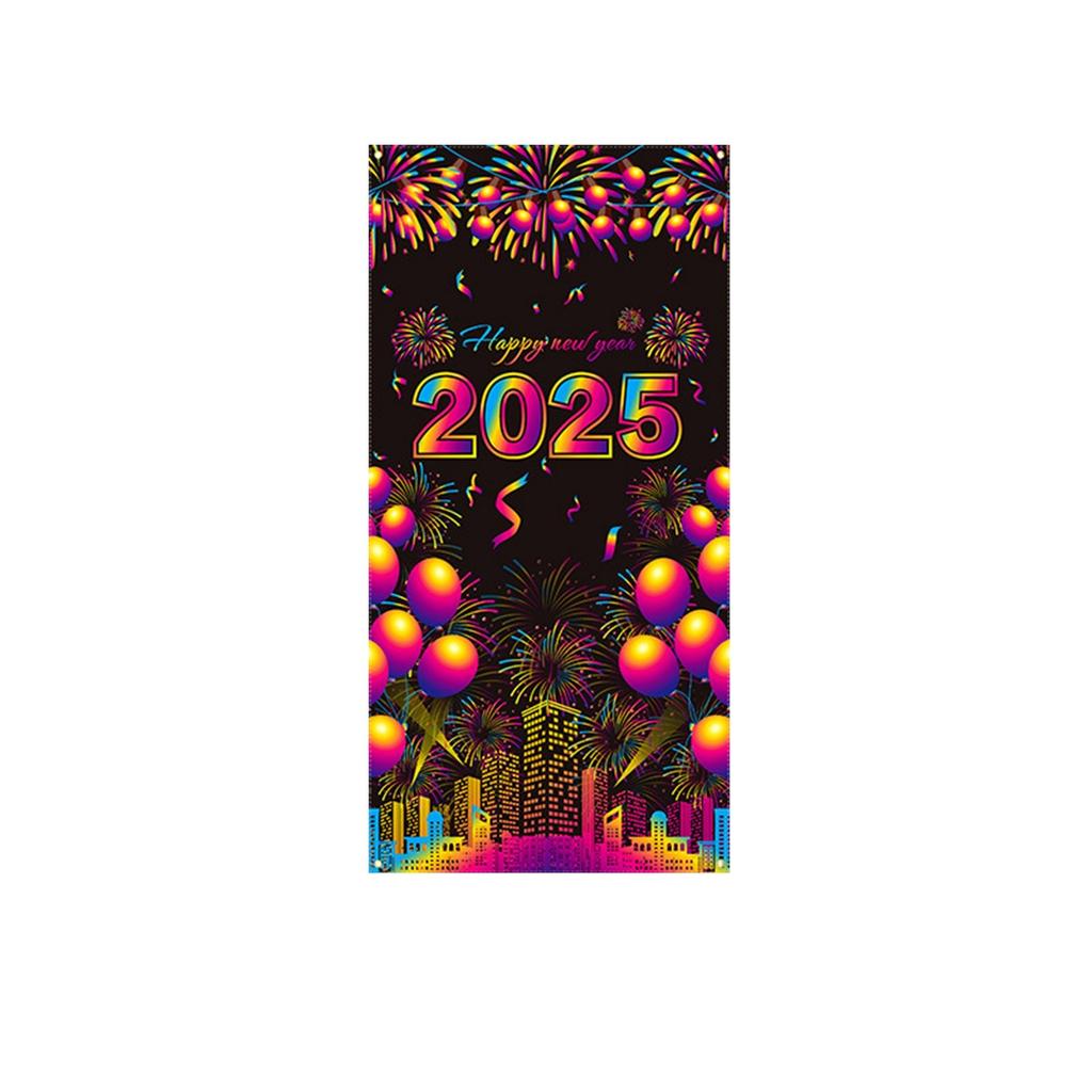 New Year's Eve Door Hanging Background Cloth New Year Party Decoration