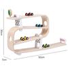 Visual Tracker Wooden Inertial Racing Track Hand-eye Coordination Exercises Glide Car Toys Kids Gifts Children's Early Educatio