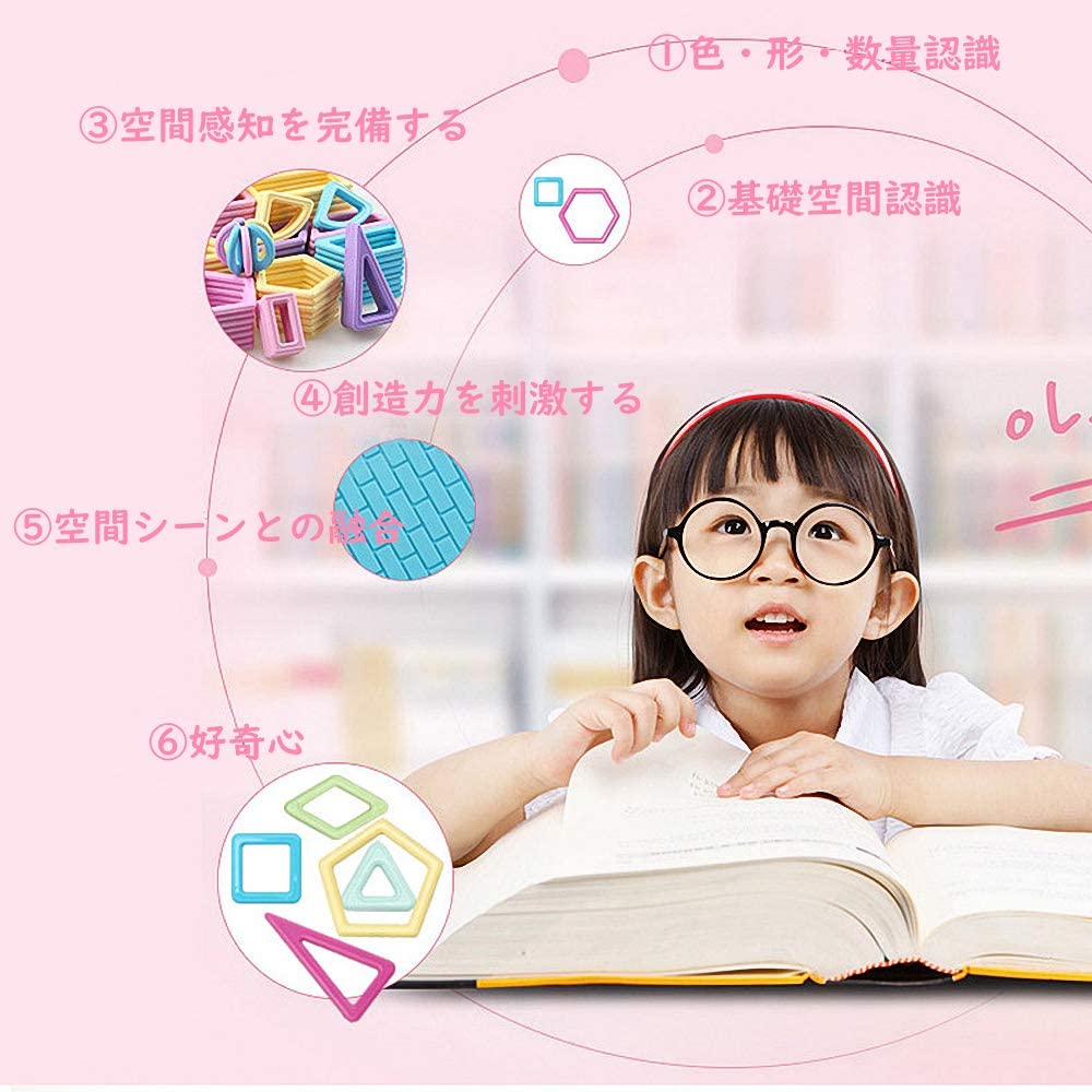 AOMIKS Magnetic Toys, Magnetic Blocks, Educational Toys, 3D Building Blocks for Toddlers, Preschoolers, Elementary Schoolers, Grandchildren, Boys and