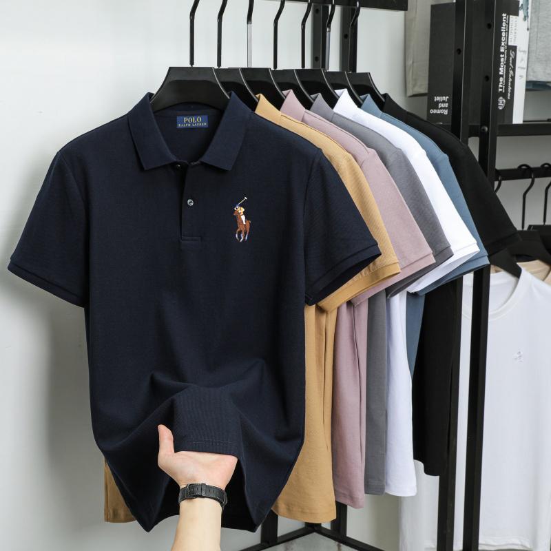 Polo Ralph Lauren Женская летняя новая однотонная рубашка-поло из мерсеризованного хлопка с вышивкой пони, свободного кроя, влагоотводящая и быстросохнущая, повседневная