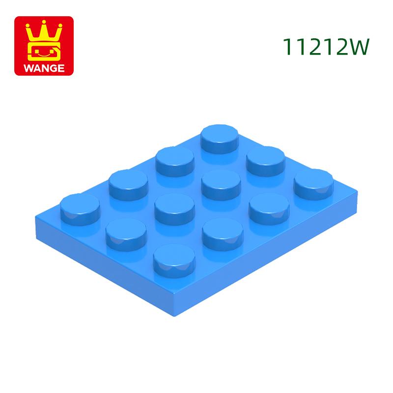 Нетоксичный 61 шт./Лот 11212W Пластина 3 x 4 Строительный Блок Moc Цветные Аксессуары Совместимые с Кирпичом Diy Детская Игрушка Детали Сборки