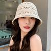 Summer New Hollow Knitted Sun Protection And Sunshade Hat For Women'S Leisure Versatile Small Fresh Fashion Pot Hat