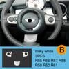 Car Steering Wheel Panel Multimedia Button Decorative Cover For BMW MINI Cooper JCW R55 R56 R57 R58 R59 R60 R61 Car Accessories