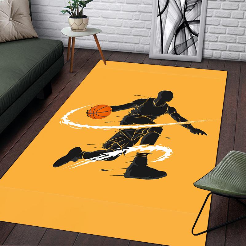 Большой ковер для баскетбола для гостиной, ковер с 3D-печатью, ковер для спальни, коврик для ванной, мягкий ковер, украшение для дома, настольный коврик, коврик для домашних животных