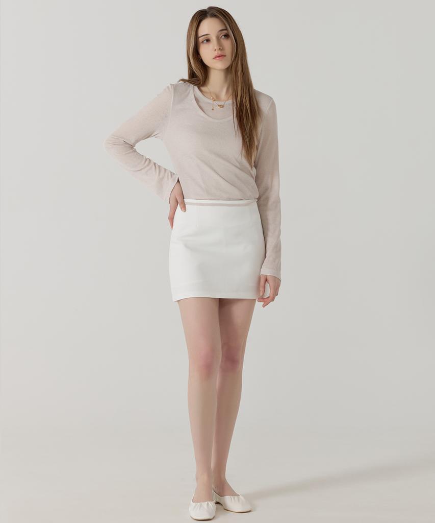 Hye Young Kim Coord Set Mini Skirt-White