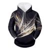 Spring and Autumn Cross Border New Men's 3D Printed Whirlpool Casual Personalized Hoodie Pullover