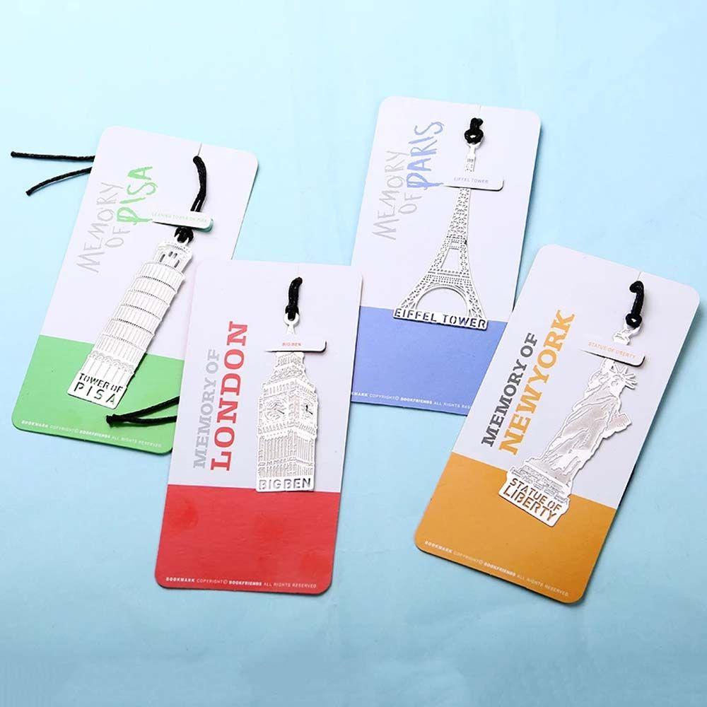 Clips Modeling Building Book Mark Metal European Bookmark Big Ben Bookmark Eiffel Tower Mark Page