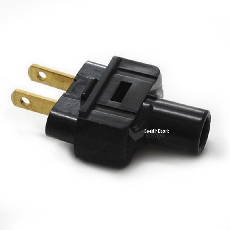 US Standard 15A Two-Flat Plug for Household Appliances