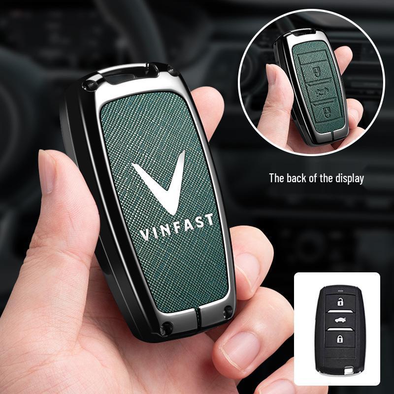 Vinfast Vietnam Car Key Case for Zhonghua V5/VF8 VF3/5/9 High-End Key Bag with Buckle for Men